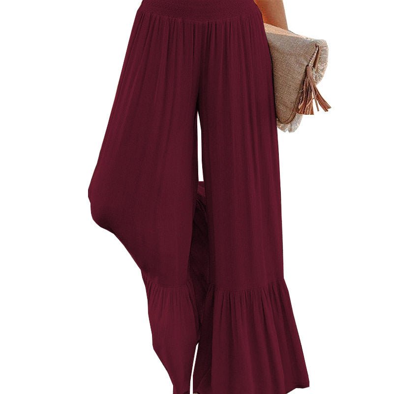Women’s High Waist Loose Wide Leg Casual Pants - CurveLoom