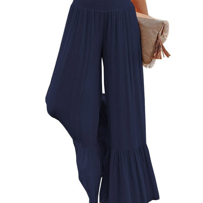 Women’s High Waist Loose Wide Leg Casual Pants - CurveLoom